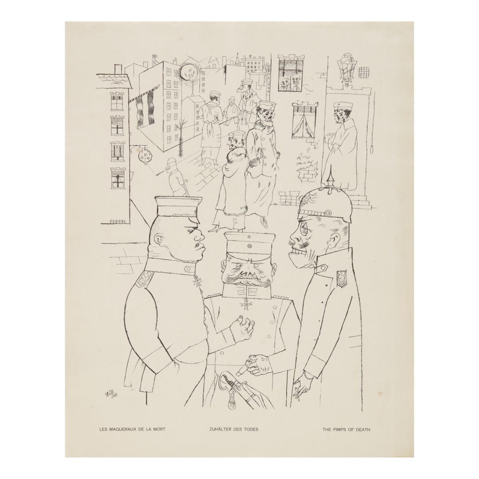 GOTT MIT UNS (DÜCKERS M III) by George Grosz
