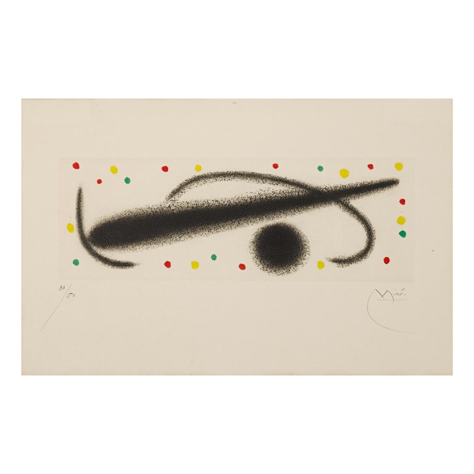 FUSÉES: ONE PLATE (D. 243) by Joan Miró