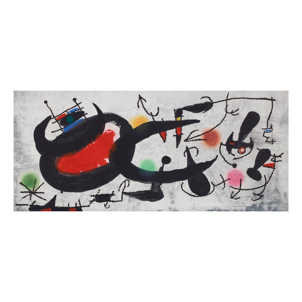 L'OISEAU SOLAIRE, L'OISEAU LUNAIRE, ÉTINCELLES (D. 447; SEE C. BKS. 117) by Joan Miró