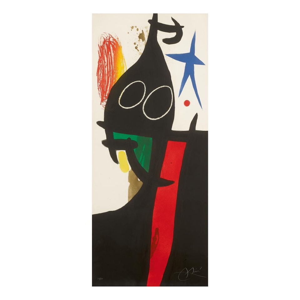 LE SARRASIN À L’ÉTOILE BLEUE (D. 578) by Joan Miró
