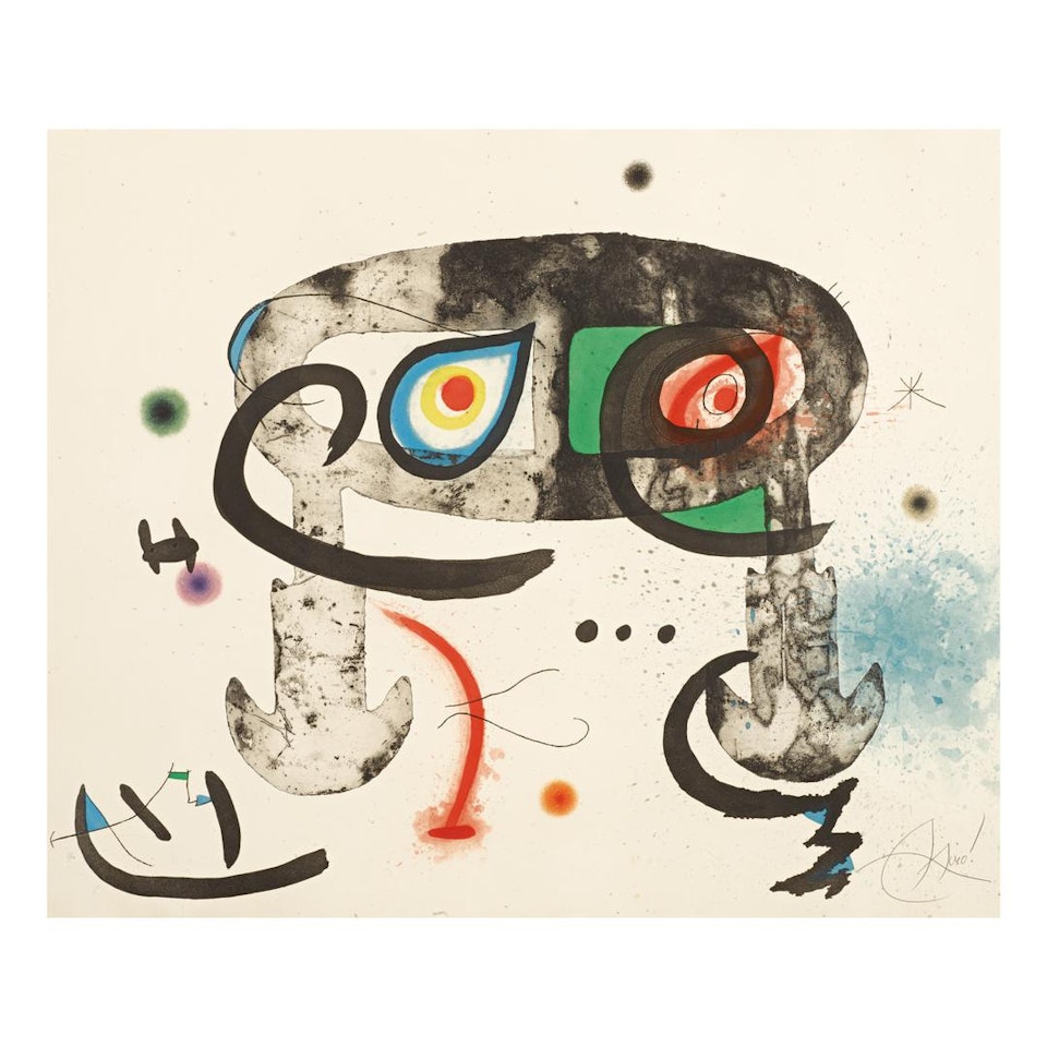 LE HIBOU BLASPHÉMATEUR (D. 759) by Joan Miró