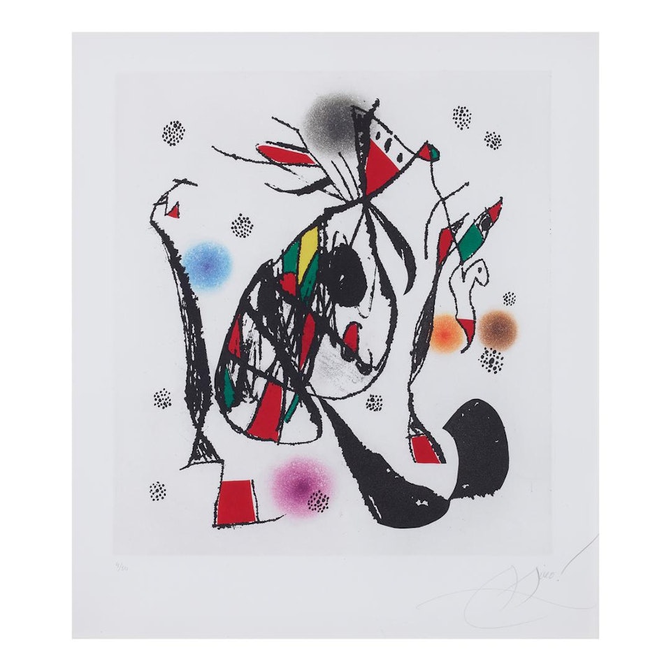ESCALADE DE LA BUTTE (D. 932) by Joan Miró