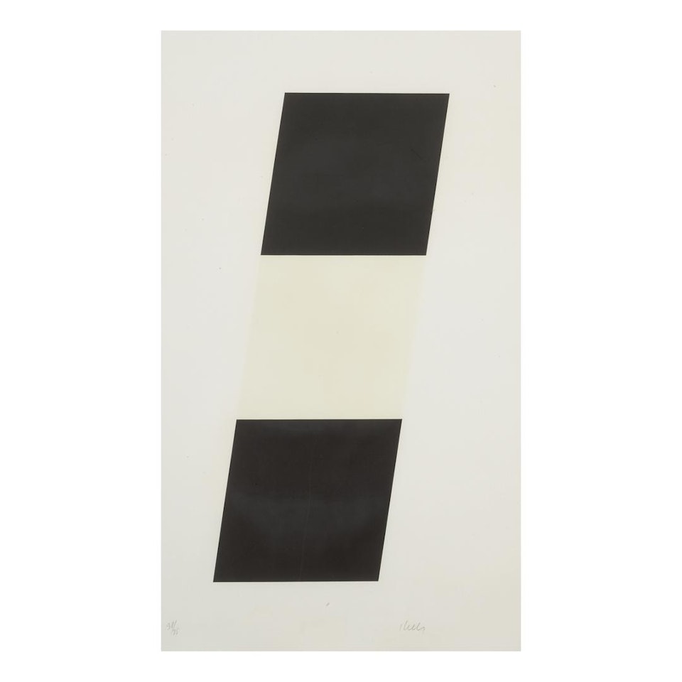 BLACK WHITE BLACK (AXSOM 63) by Ellsworth Kelly