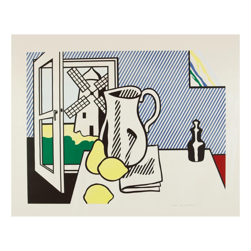 STILL LIFE WITH WINDMILL (CORLETT 132) by Roy Lichtenstein