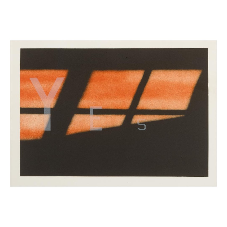 YES (ENGBERG 139) by Ed Ruscha