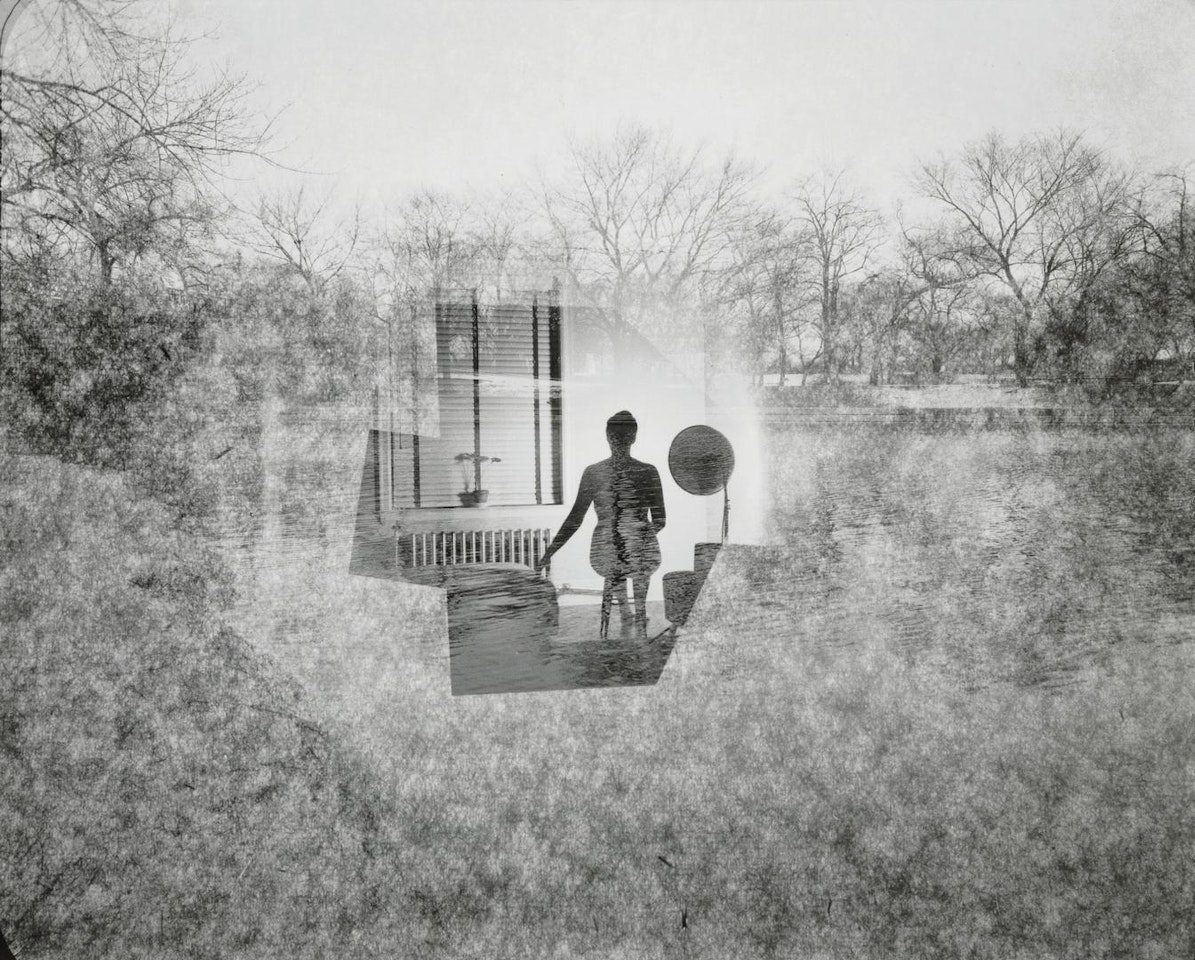 Double Exposure (Woods with Inset of Eleanor) by Harry Callahan