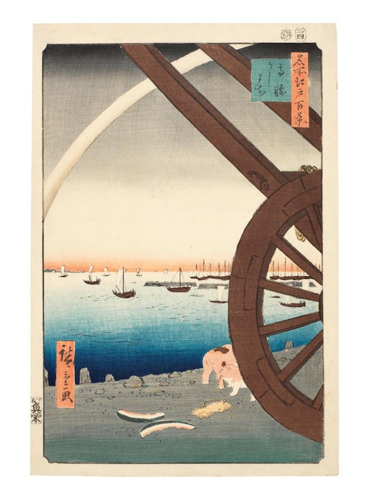 Takanawa Ushimachi (Ushimachi in Takanawa) by Utagawa Hiroshige