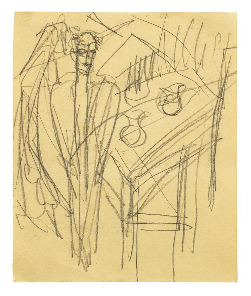 Mann am Tisch by Ernst Ludwig Kirchner
