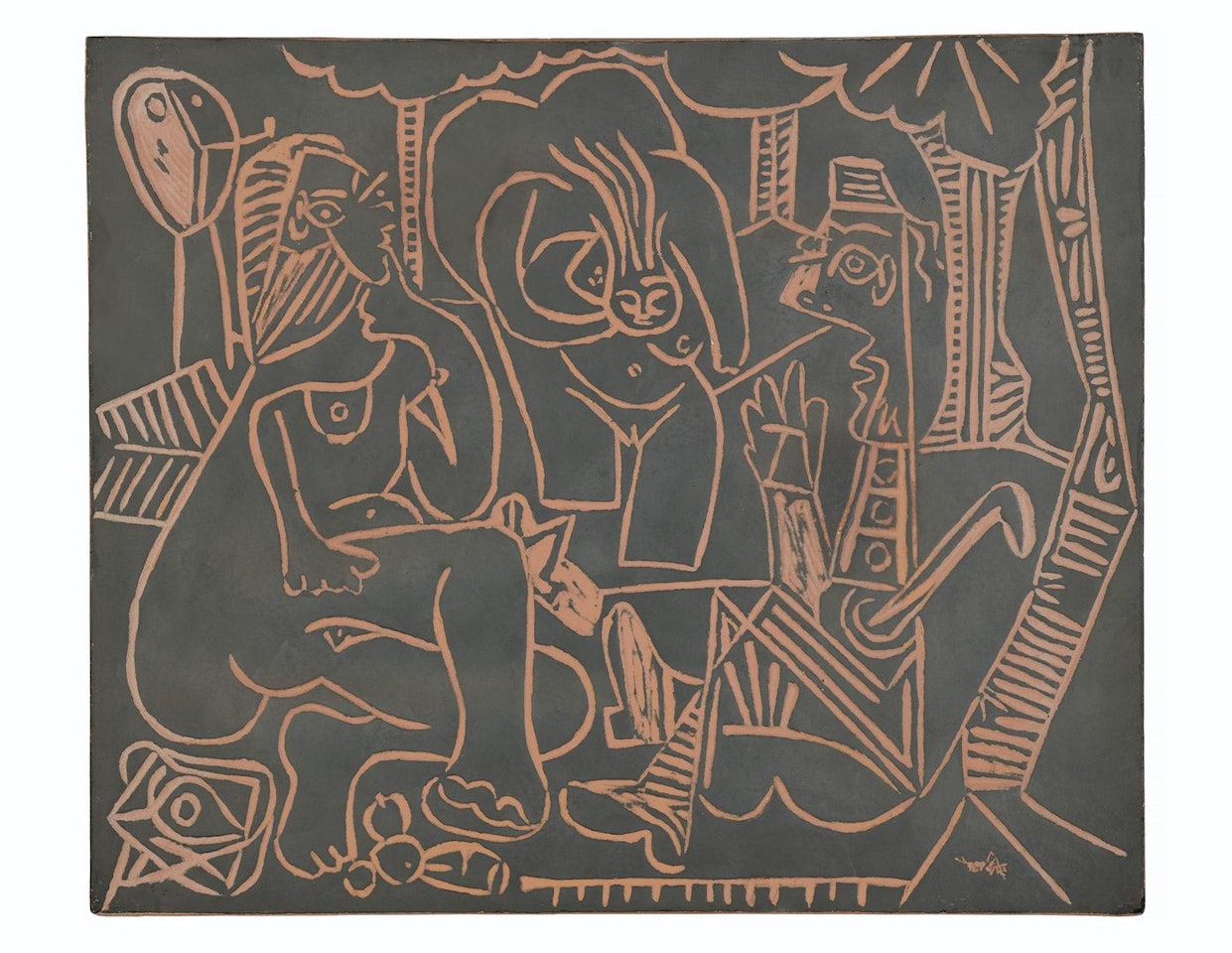 Le déjeuner sur l'herbe (A.R. 517) by Pablo Picasso