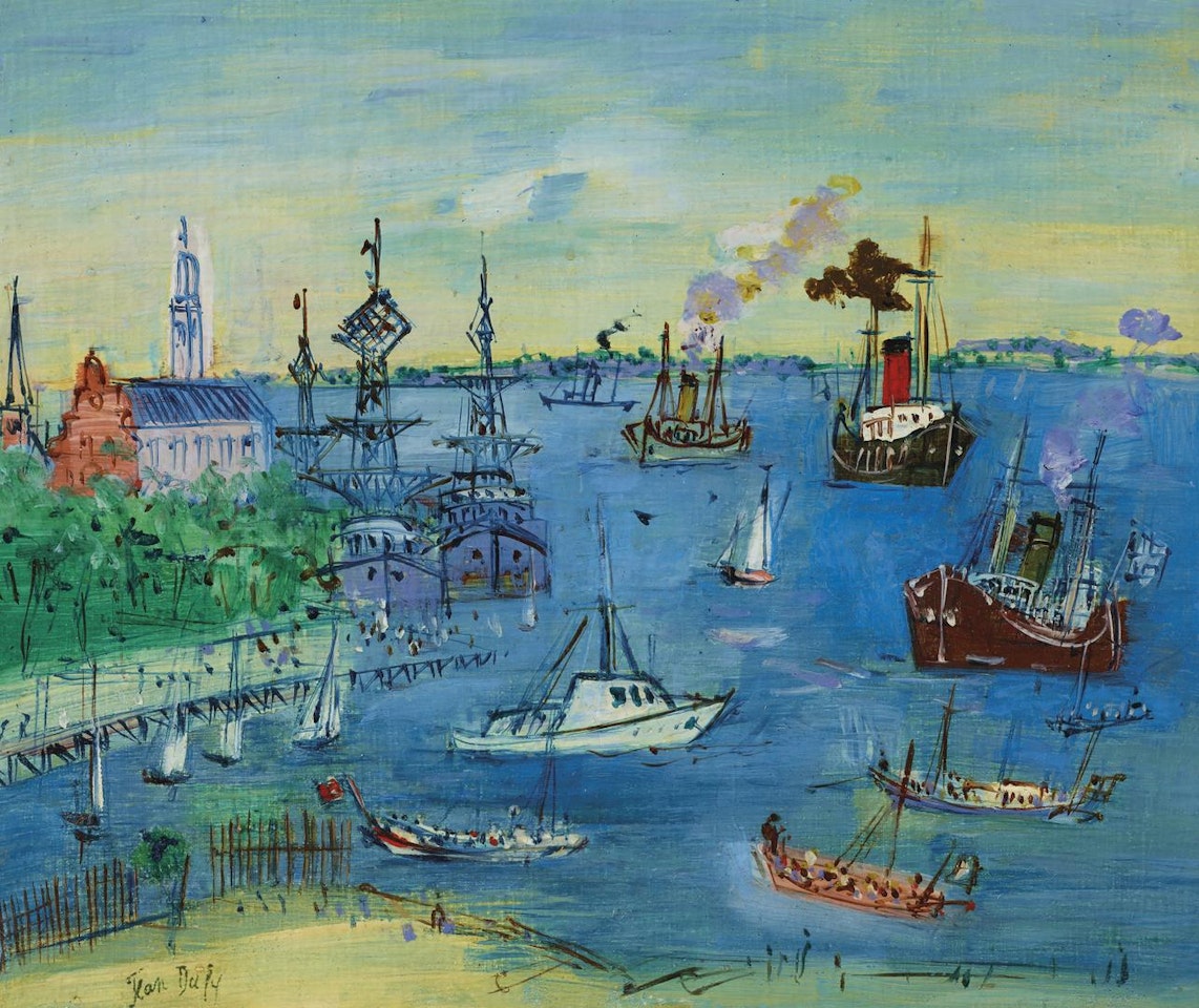 Port de Copenhague by Jean Dufy
