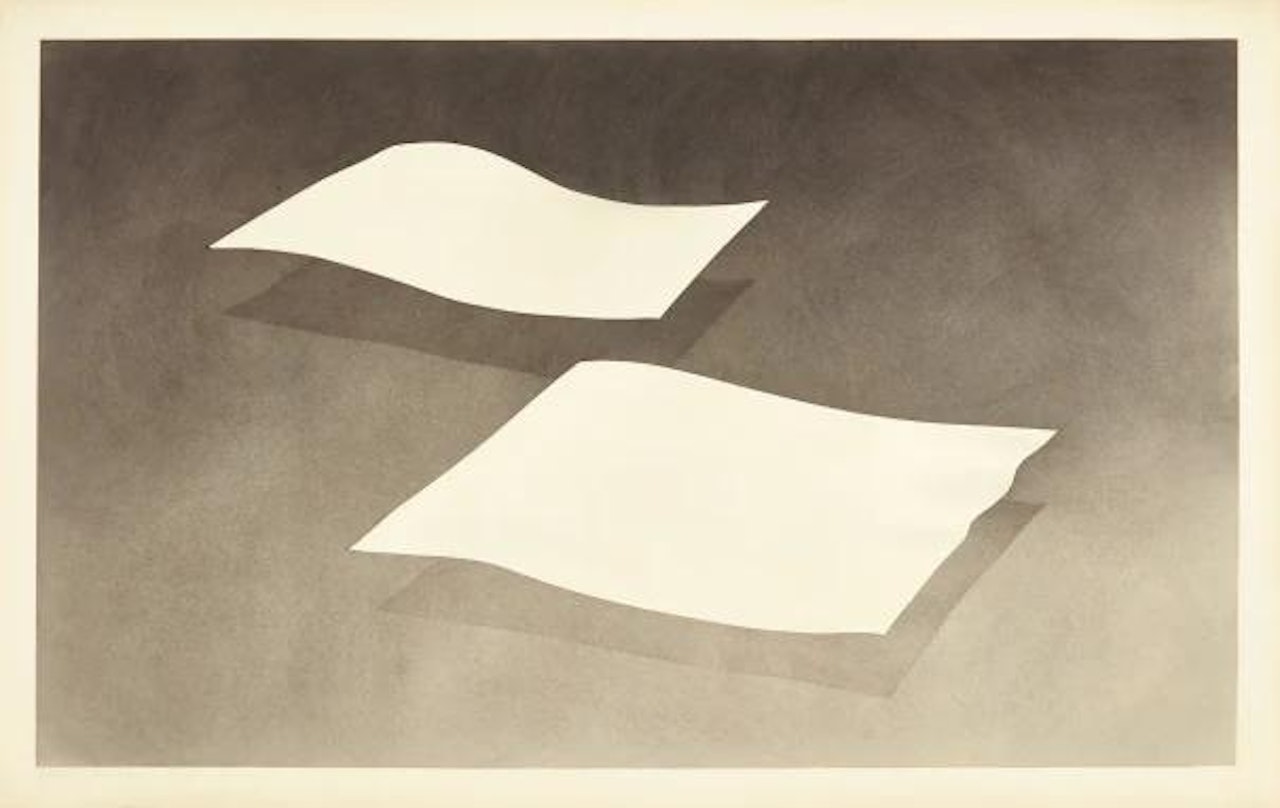 Two Sheets with Whisky Stains by Ed Ruscha