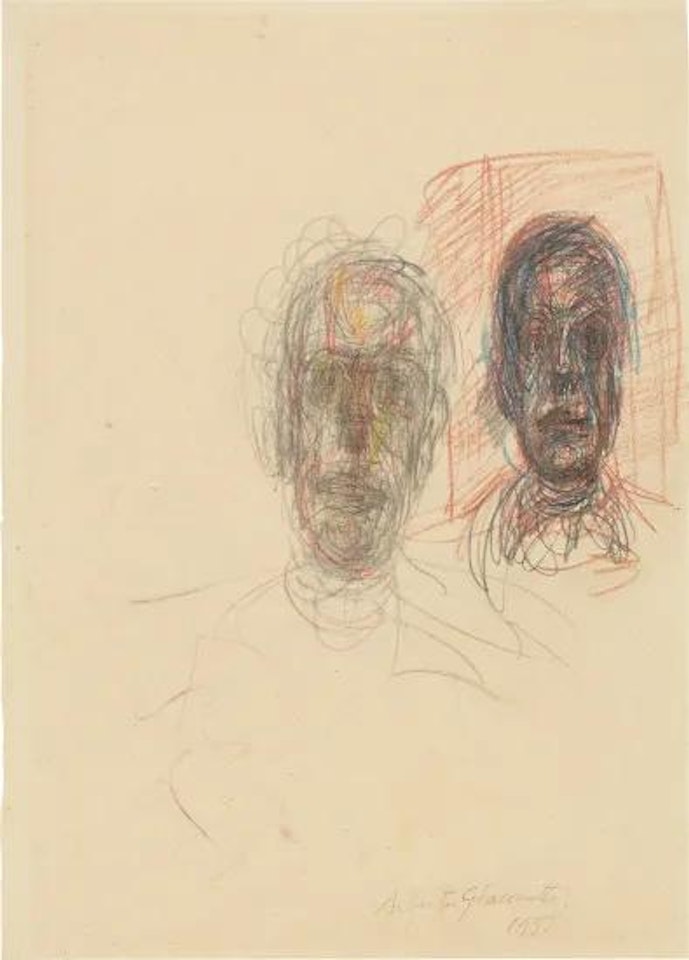 Deux têtes by Alberto Giacometti