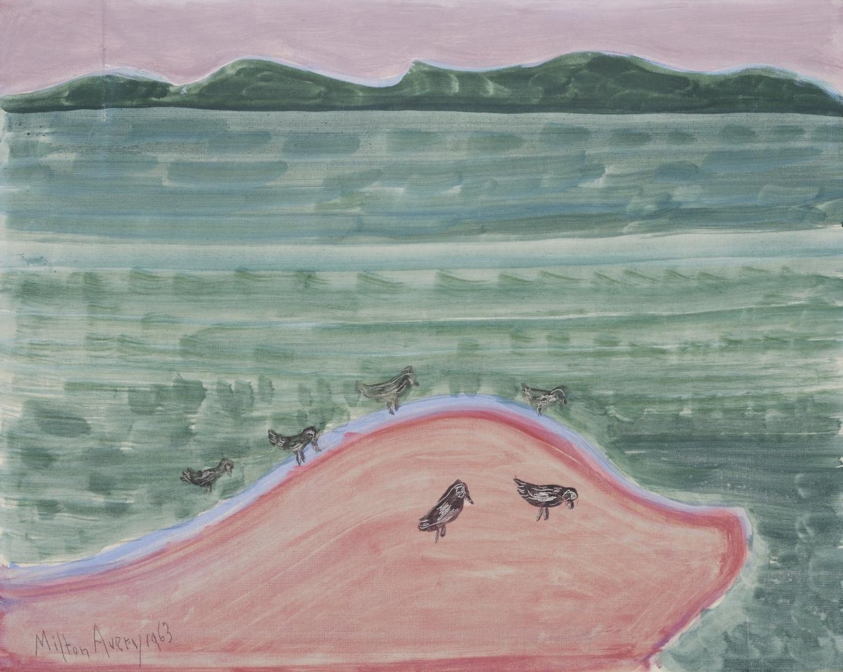 Pink Sand, Pink Sky by Milton Avery