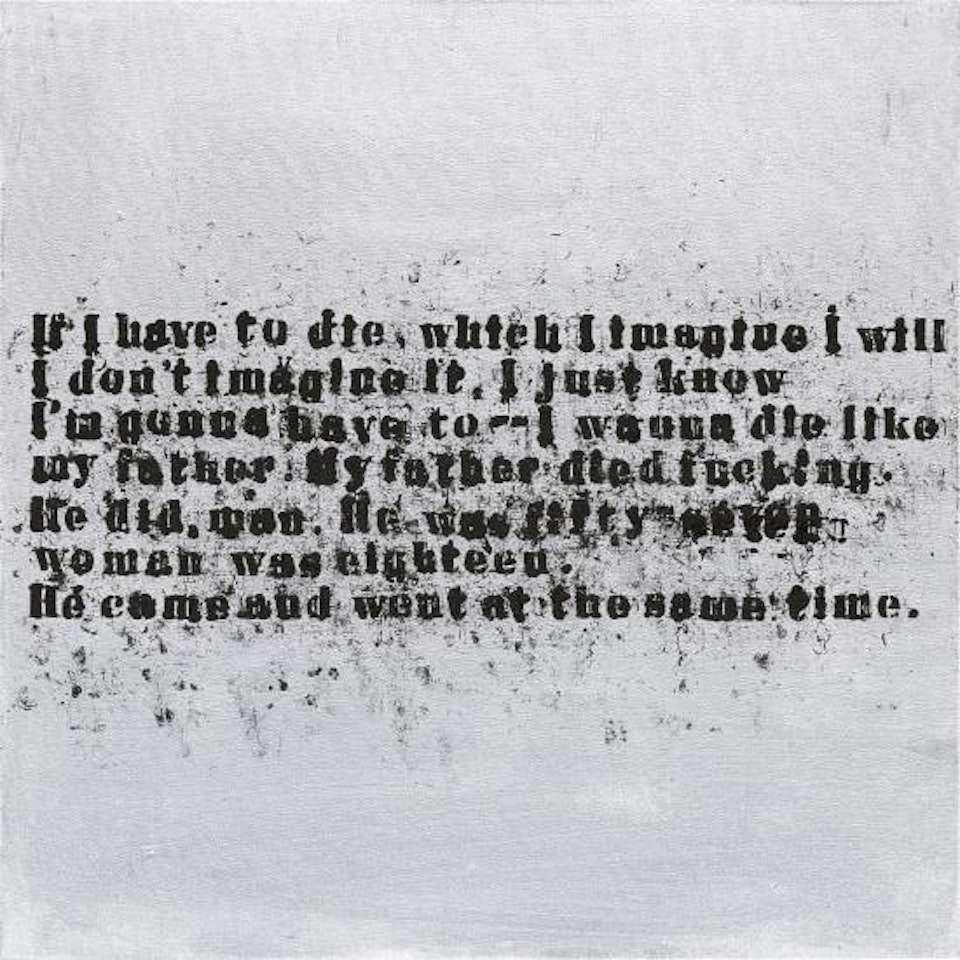 Silver Came and Went #1 by Glenn Ligon