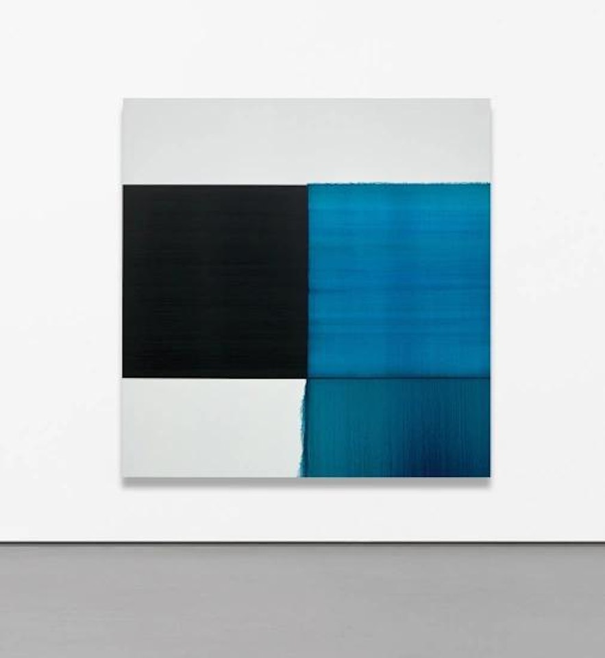 Exposed Painting Blue Lake by Callum Innes