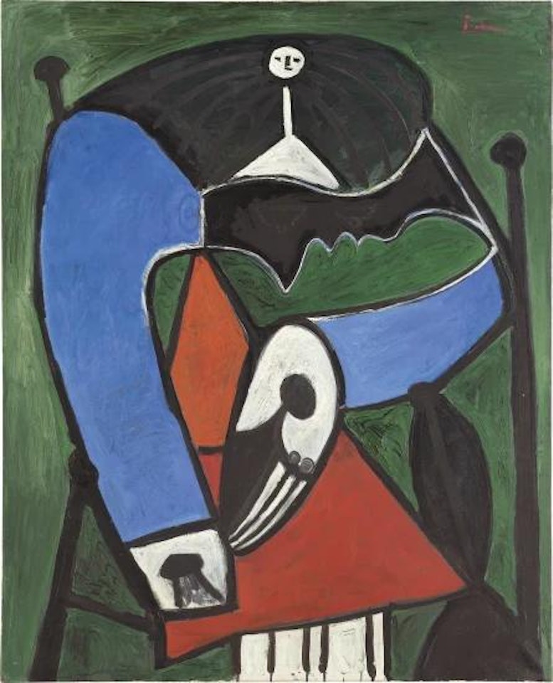 Femme assise dans un fauteuil by Pablo Picasso