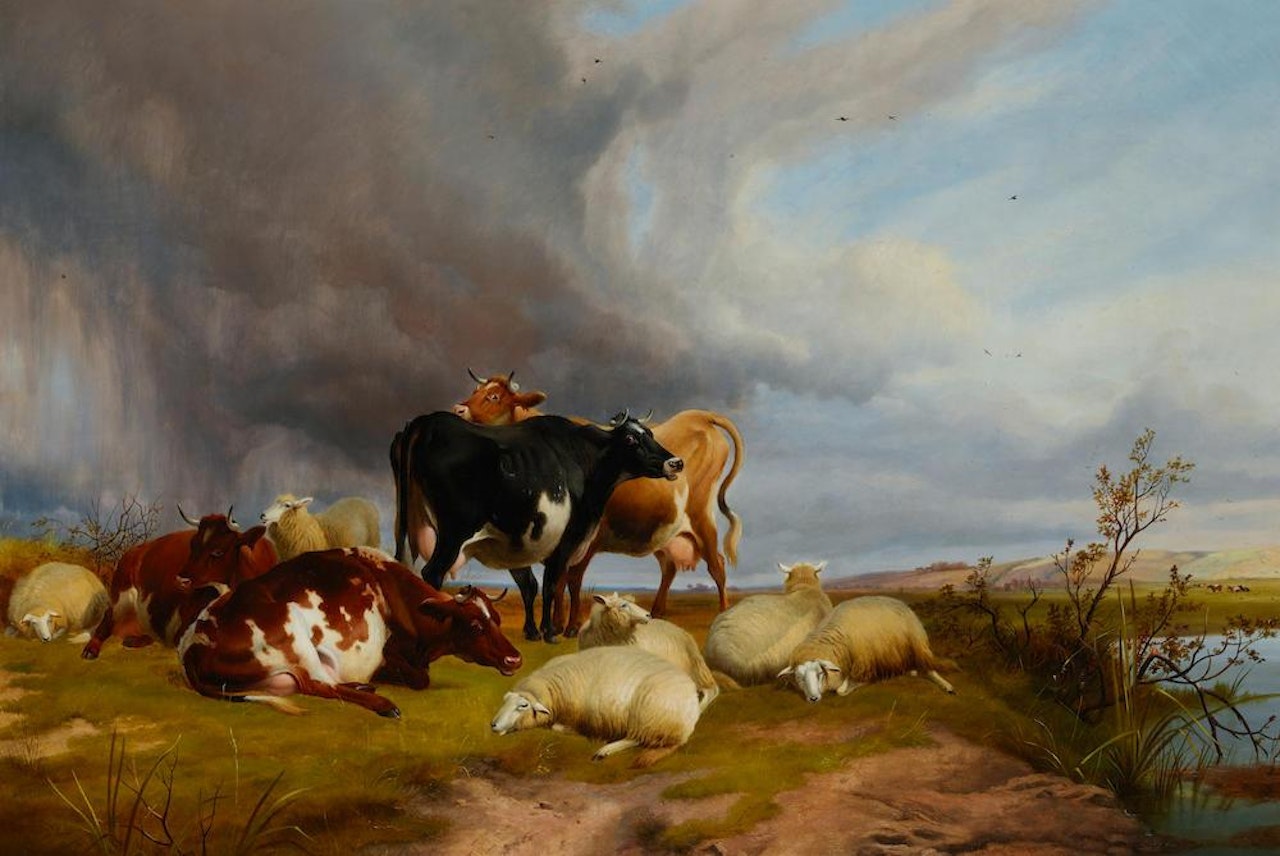 Canterbury Meadows by Thomas Sidney Cooper