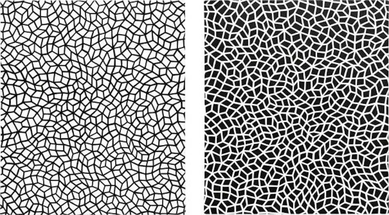 Two works: (i) Infinity Nets (S.I.T); (ii) Infinity Nets (UIT) by Yayoi Kusama