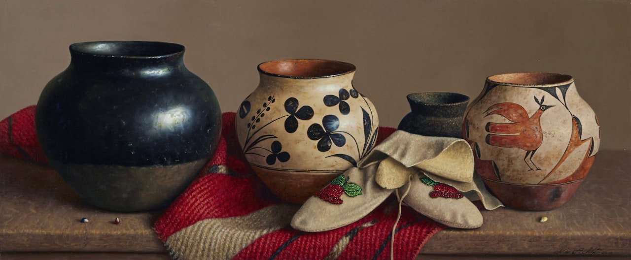 Zia's Bird and Santo Domingo's Clover by William Acheff