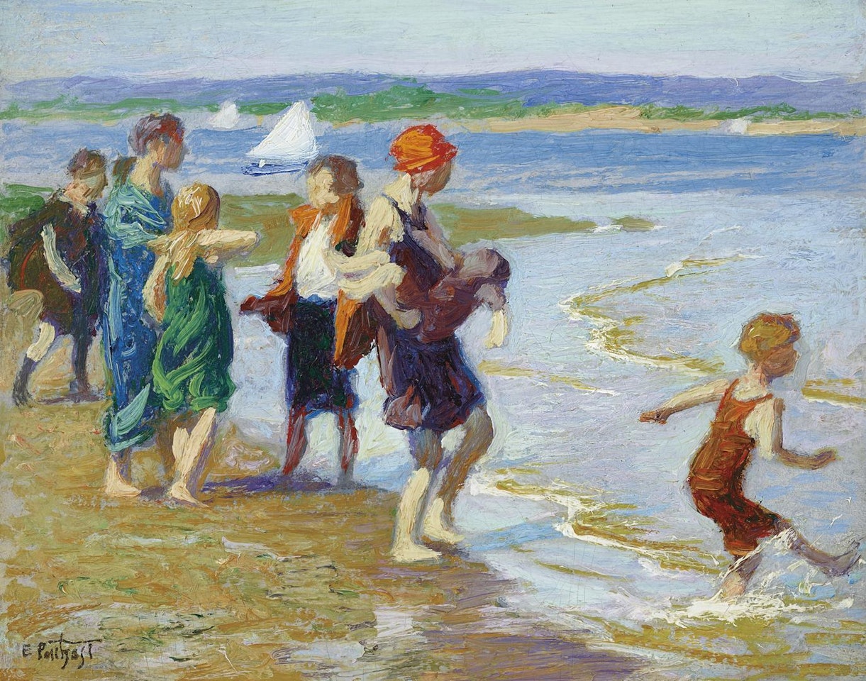 The Bathing Beach by Edward Henry Potthast