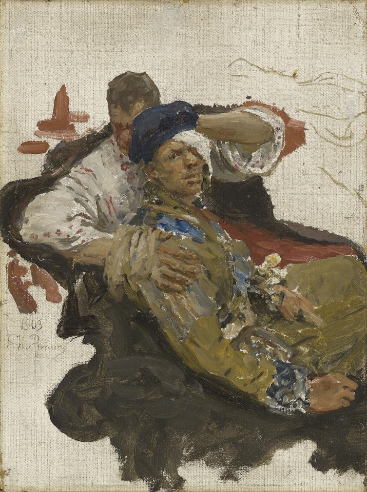 Two Zaporozhian Cossacks by Ilya Yefimovich Repin