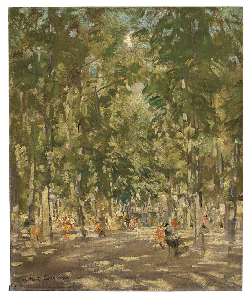 Après-midi dans le parc by Konstantin Alekseevich Korovin