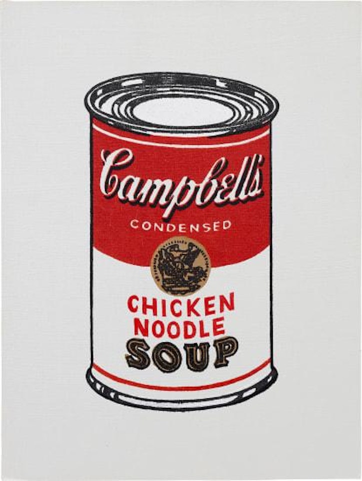 Chicken Noodle Soup from Andy Warhol, "Campbell's Soup Cans," 1962 by Richard Pettibone