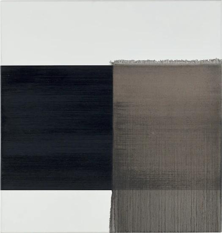Exposed Painting Charcoal Black by Callum Innes