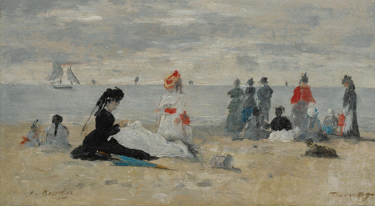 TROUVILLE, LA GOUVERNANTE by Eugène Boudin