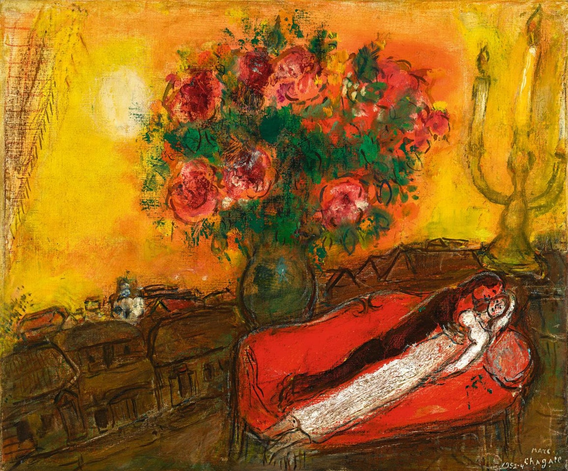 LE CIEL EMBRASÉ by Marc Chagall