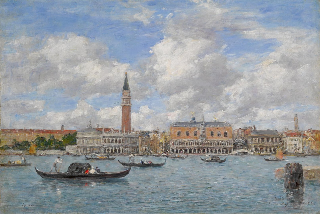 VENISE, IL CAMPANILE, LE PALAIS DUCAL by Eugène Boudin