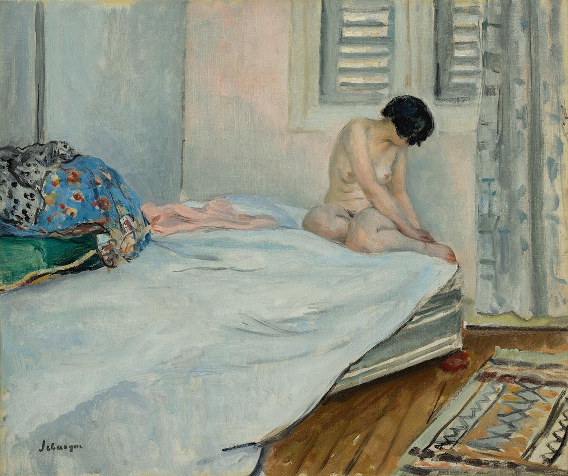PETIT MODÈLE AU CANNET by Henri Lebasque