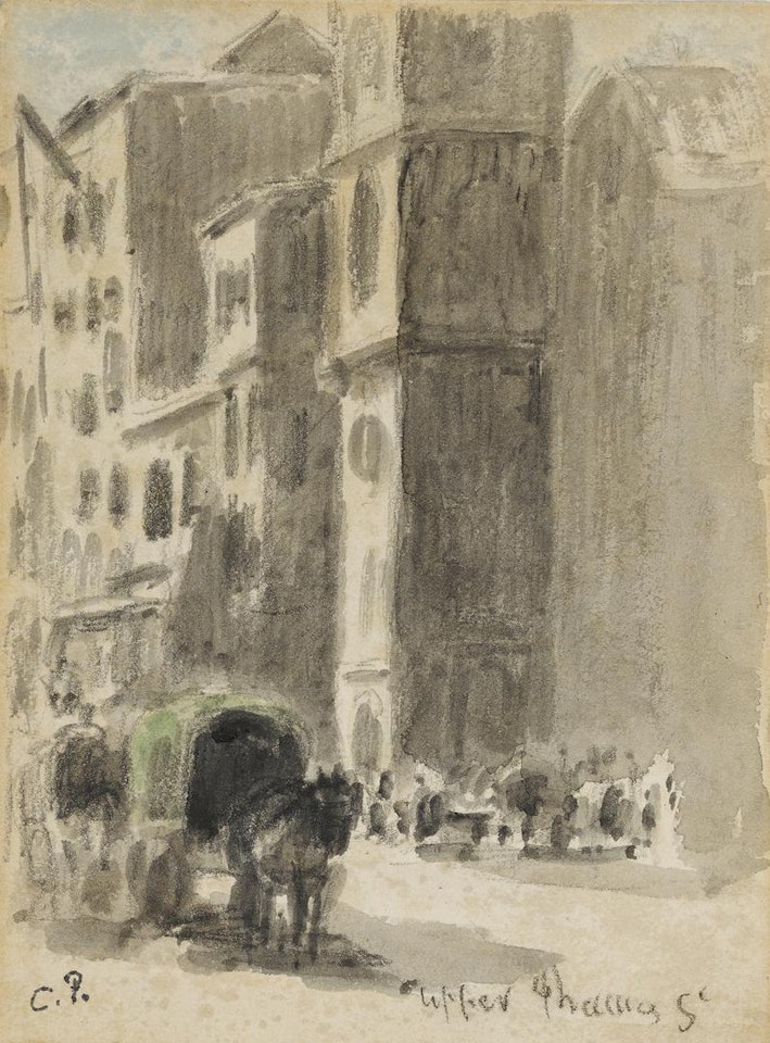 UPPER THAMES STREET by Camille Pissarro