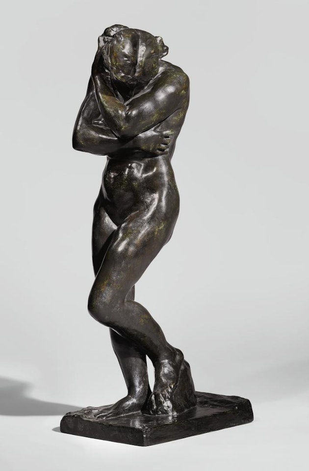 EVE, PETITE MODÈLE (MODÈLE À LA BASE CARRÉE ET AUX PIEDS PLATS) by Auguste Rodin