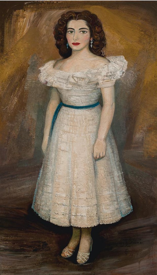 RETRATO DE SEÑORA TERESITA ALFARO SIQUEIROS DE PRIETO by David Alfaro Siqueiros