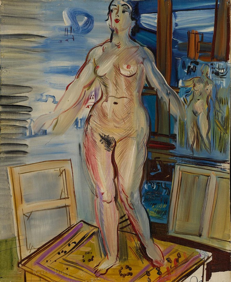 NU DEBOUT DANS L'ATELIER by Raoul Dufy