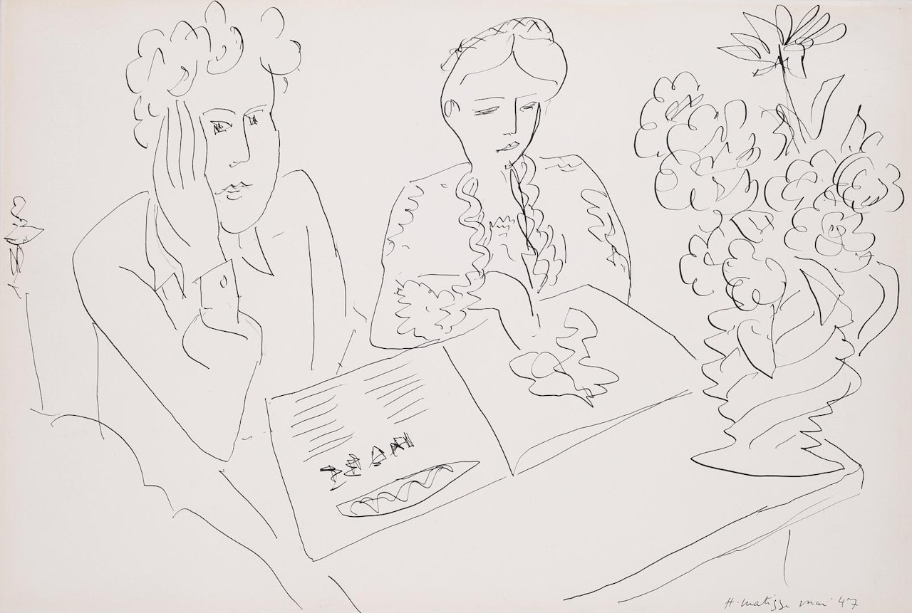 DEUX FEMMES LISANT by Henri Matisse