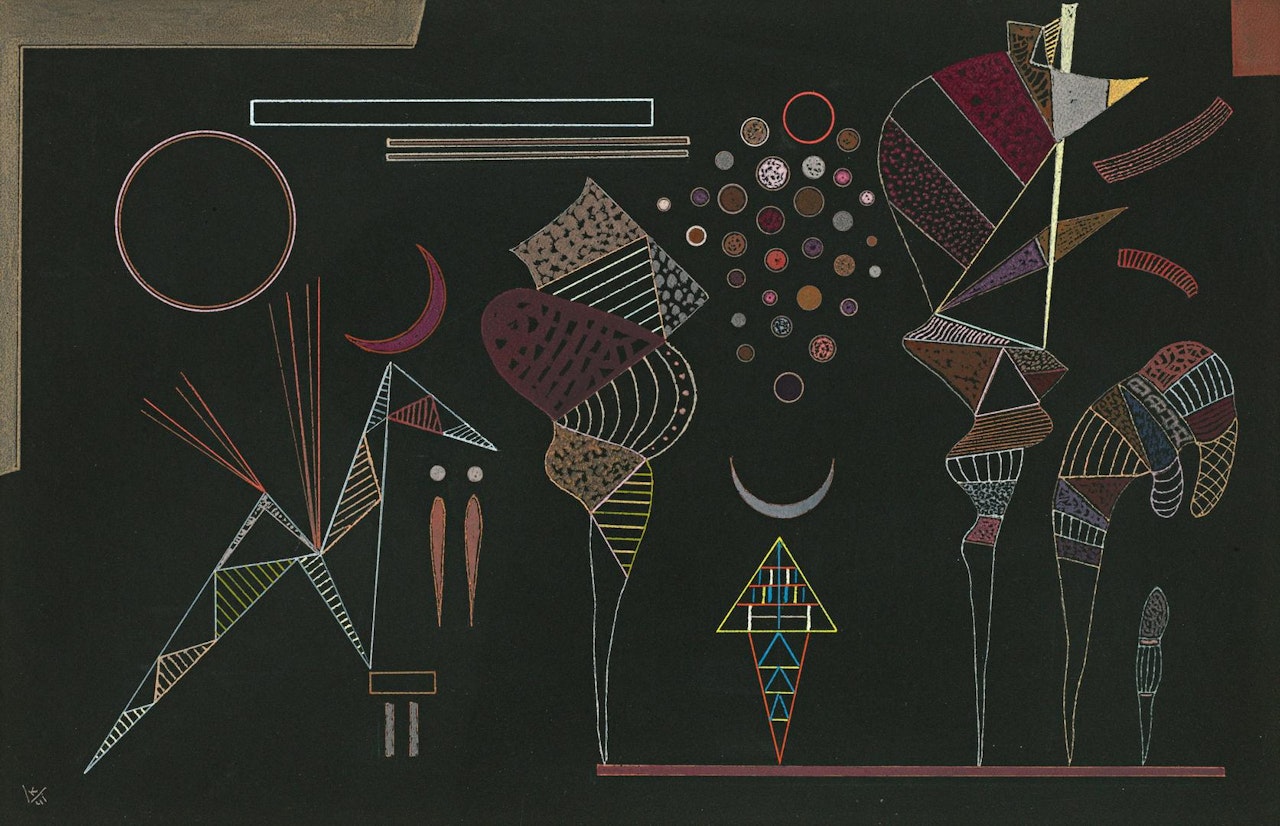 ÉTUDE POUR "CONTRASTES REDUITS" by Wassily Kandinsky