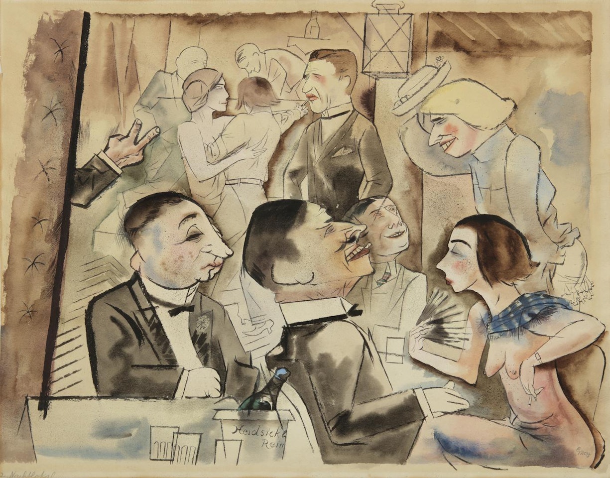 NACHTLOKAL (NIGHTCLUB) by George Grosz