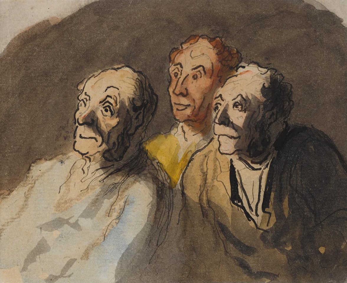 TROIS SPECTATEURS by Honoré Daumier