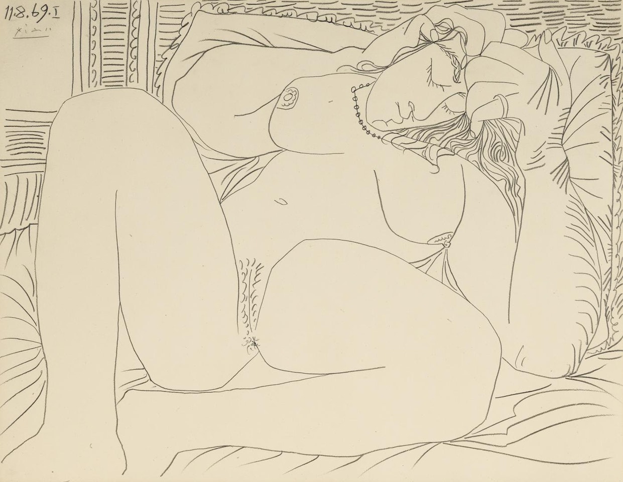 NU COUCHÉ by Pablo Picasso