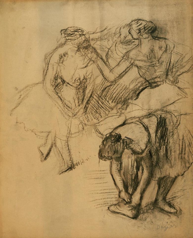 GROUPE DE QUATRE DANSEUSES by Edgar Degas