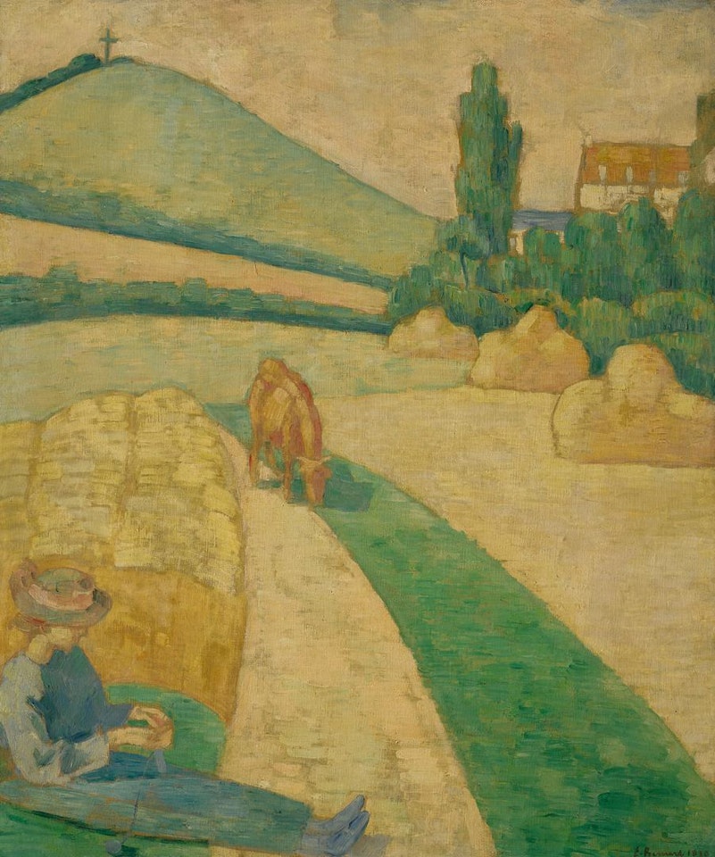 CHEMIN DE BRETAGNE AVEC GARDIEN DE VACHE by Emile Bernard
