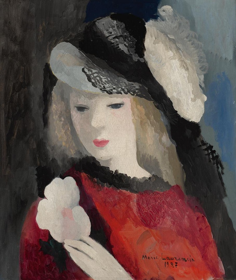 FEMME AU CHAPEAU by Marie Laurencin