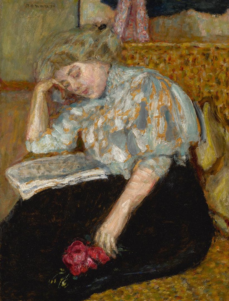 FEMME À LA ROSE by Pierre Bonnard