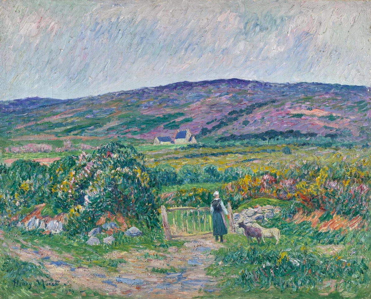 AVANT L'ORAGE EN BRETAGNE by Henry Moret