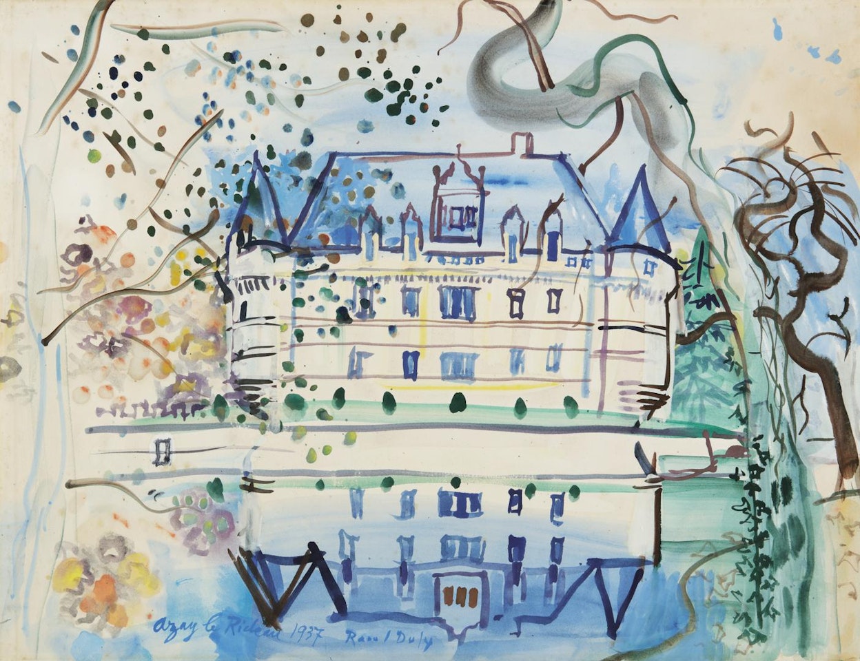 CHÂTEAU AZAY-LE-RIDEAU by Raoul Dufy