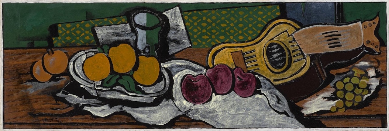 NATURE MORTE (À LA MANDOLINE) by Georges Braque
