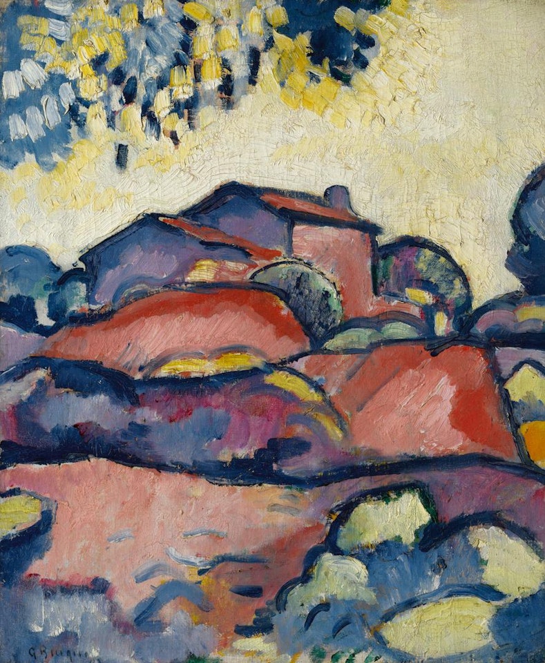 MAISON SUR LA COLLINE by Georges Braque