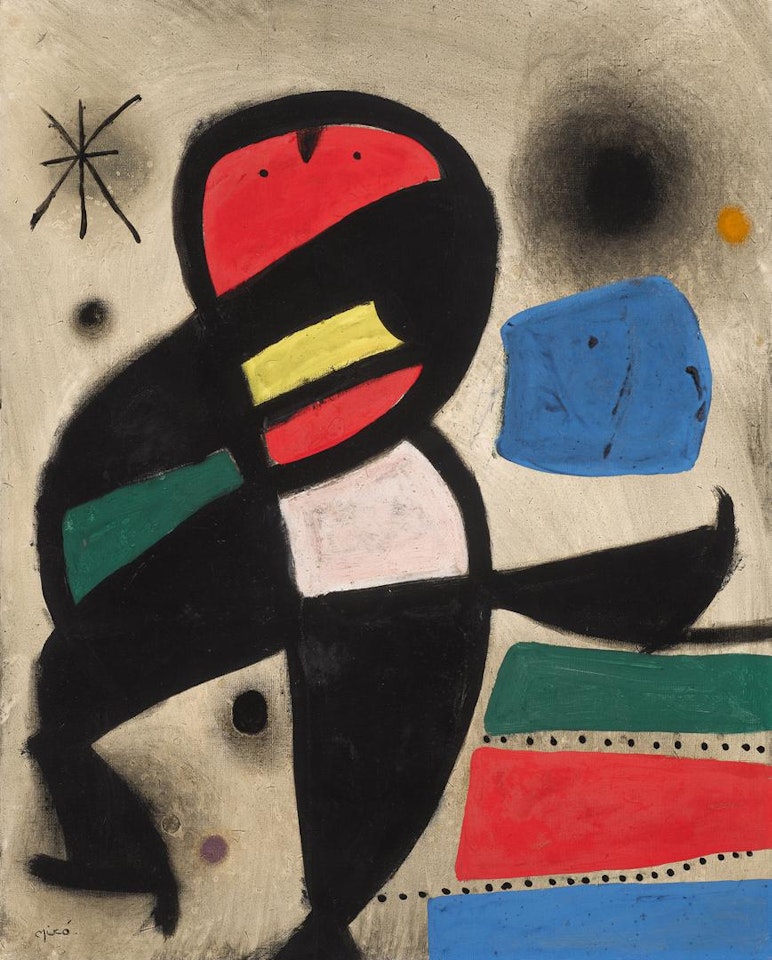 PERSONNAGE DANS LA NUIT by Joan Miró